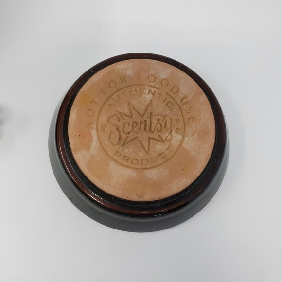 SCENTSY FARFALLE FULL SIZE WAX WARMER RETIRED RED BROWN GLAZE - Picture 9 of 14